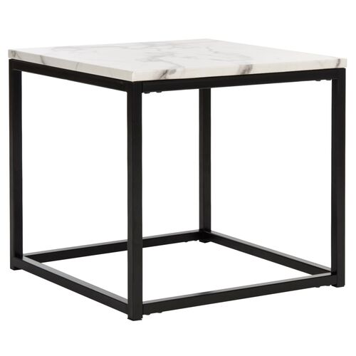 Cuevas Side Table, White/Gray~P77385915