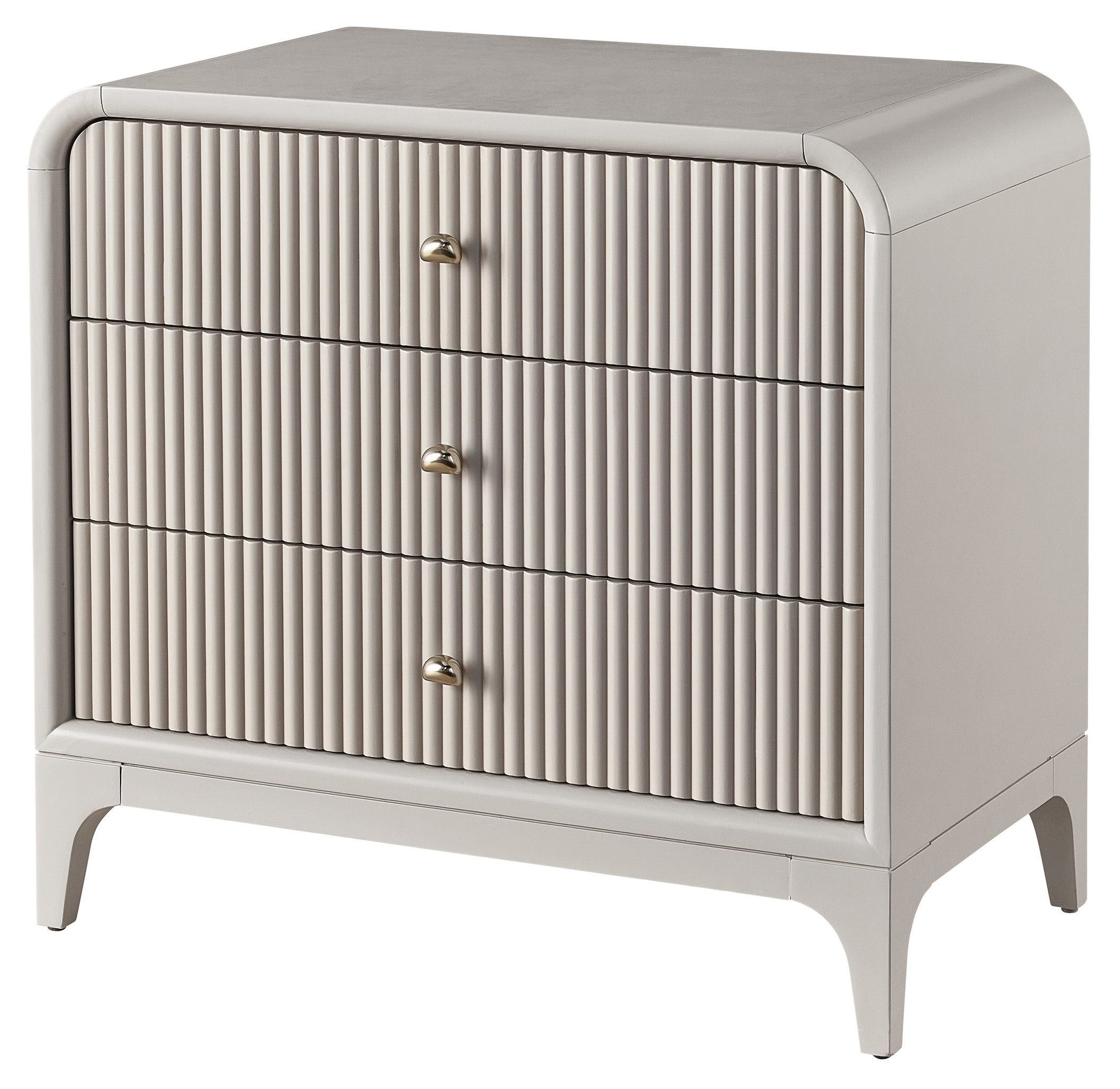 Tranquility 3-Drawer Nightstand in Gray Moonstone