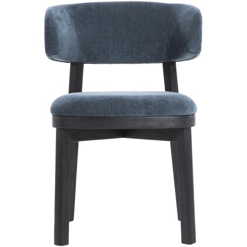 S/2 Inigo Acacia Dining Chairs, Black