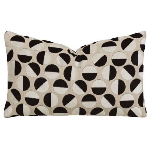 Gigi Lumbar Pillow, Black