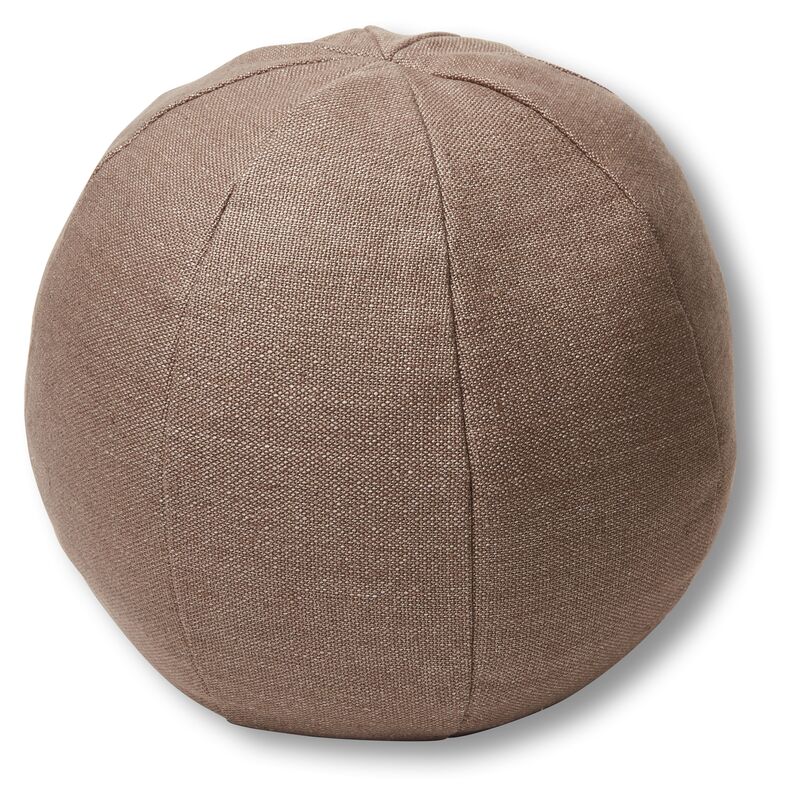 Emma 11x11 Ball Pillow, Earth Linen