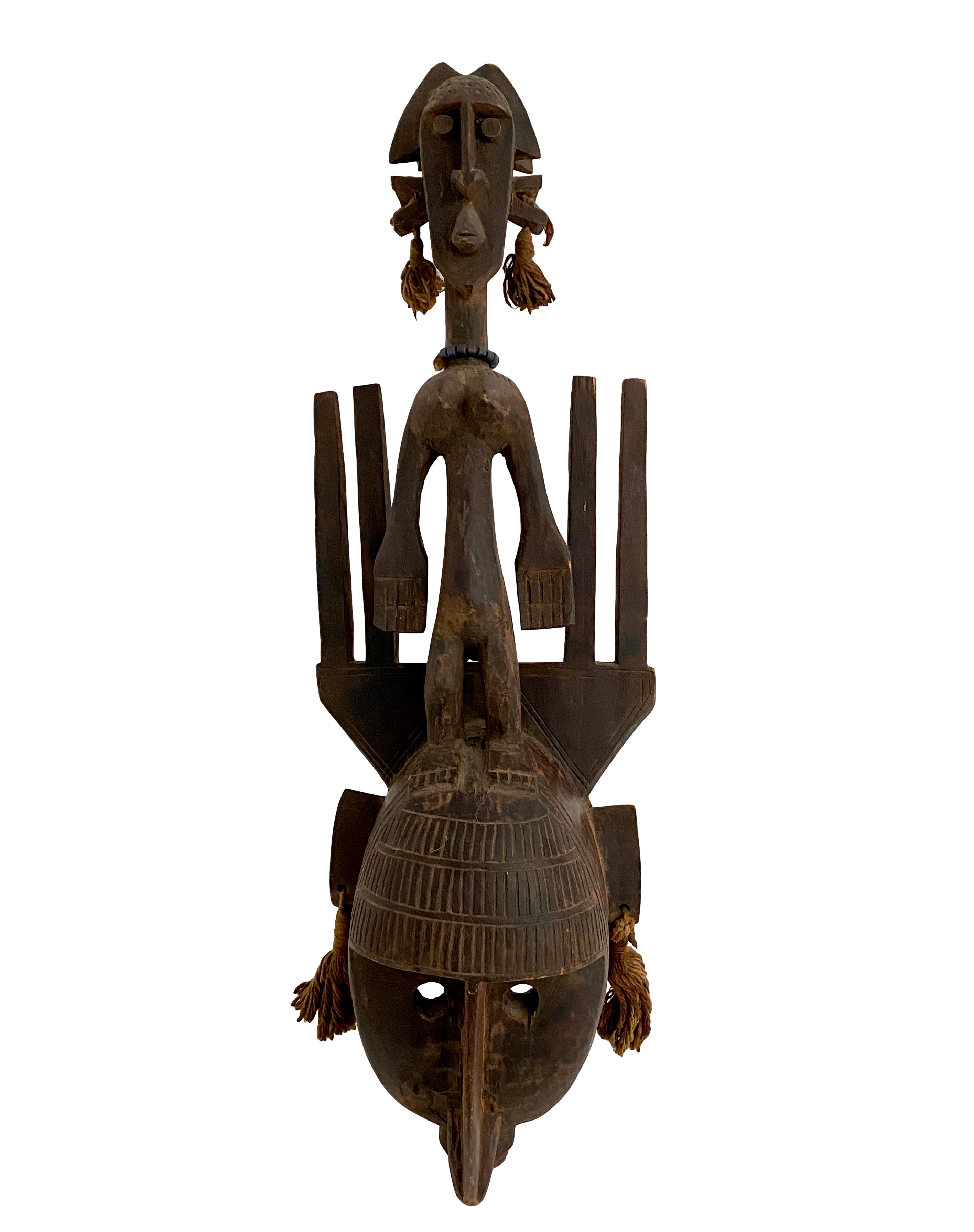 Vintage African Mali Bambana Tribal Mask~P77661859