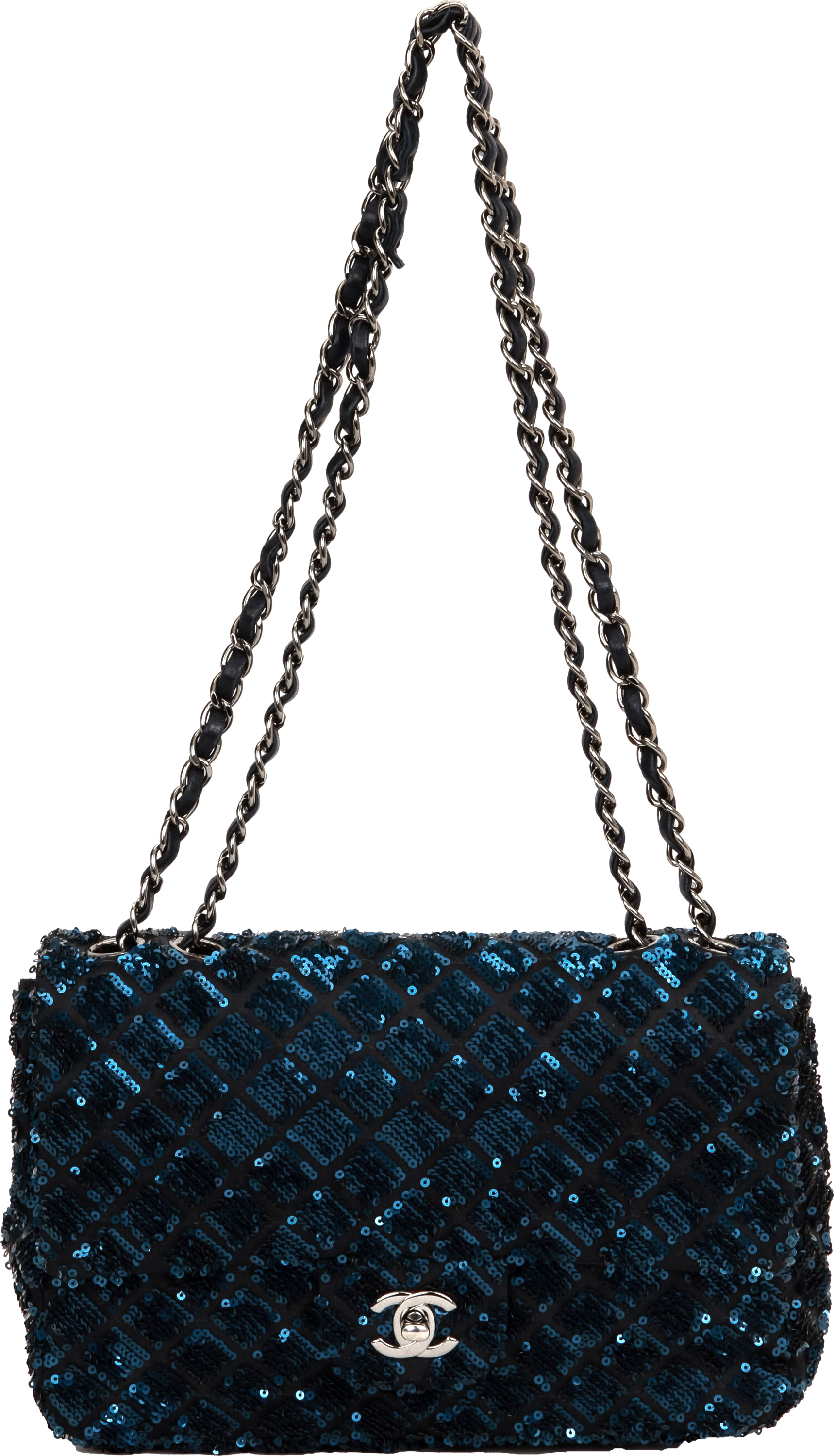 Chanel Navy & Black Sequin Evening Bag~P77633356