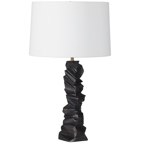 Gallerie Metal Table Lamp, Black