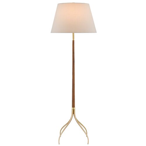 Circus Floor Lamp, Natural/Brushed Brass~P77594748