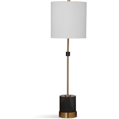 Oden Marble Bufet Lamp, Black/Brass~P77644251