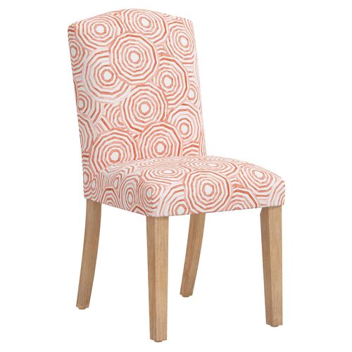 Marie Umbrella Swirl Side Chair, Coral~P77641327