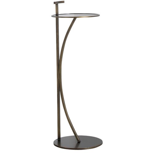 Amari Curved Drink Table, Bronze