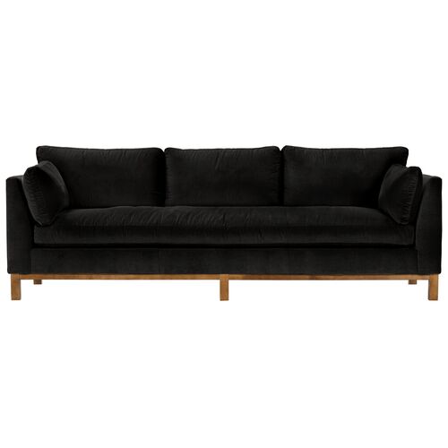 Apollo Velvet Bench-Seat Sofa