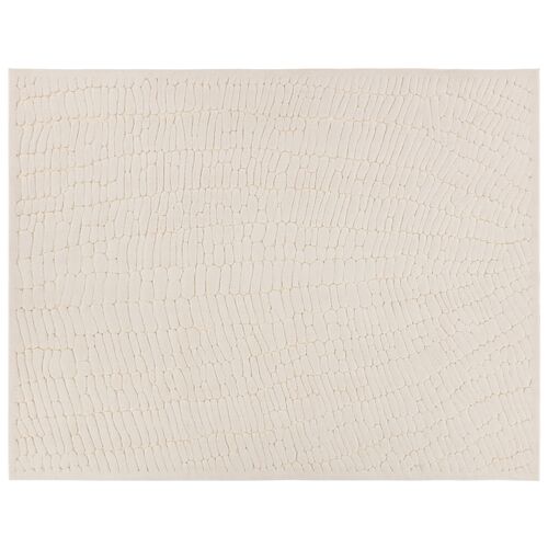  Barros Abstract Cream Area Rug (3'11"X5'11")