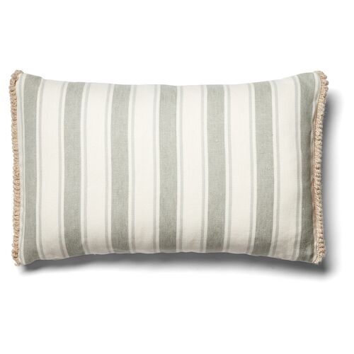 Samia 12x20 Lumbar Pillow, Sage Linen~P77446857