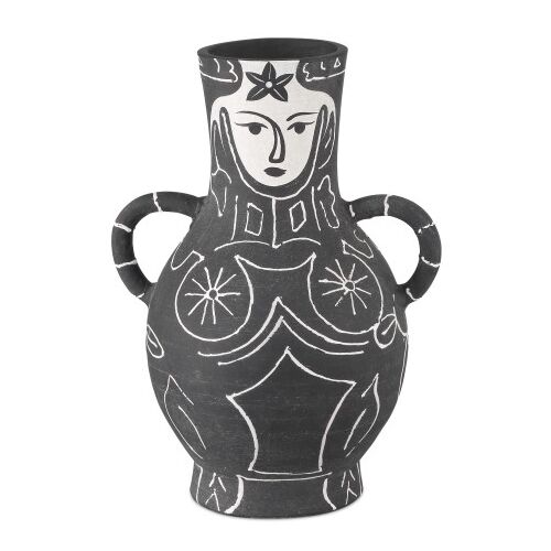 Saint-Paul-de-Vence Vase, Black/White