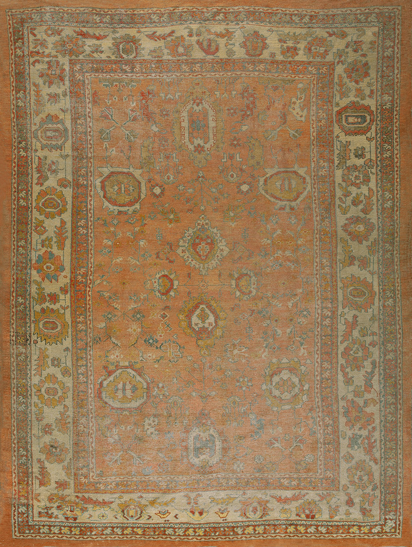 19th Century Turkish Oushak Carpet~P77698090