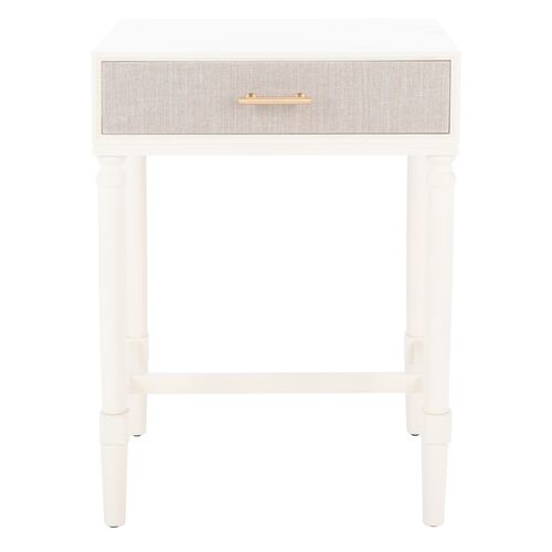 Lincoln 1-Drawer Accent Table, White~P77648046