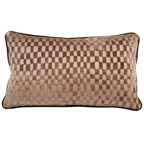 Checkmate Velvet 14x24 Lumbar Pillow