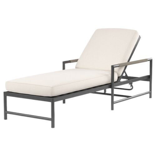 Eleandra Outdoor Aluminum/Rope Aluminum/Rope Chaise Eleandra Outdoor Aluminum/Rope Aluminum/Rope Chaise