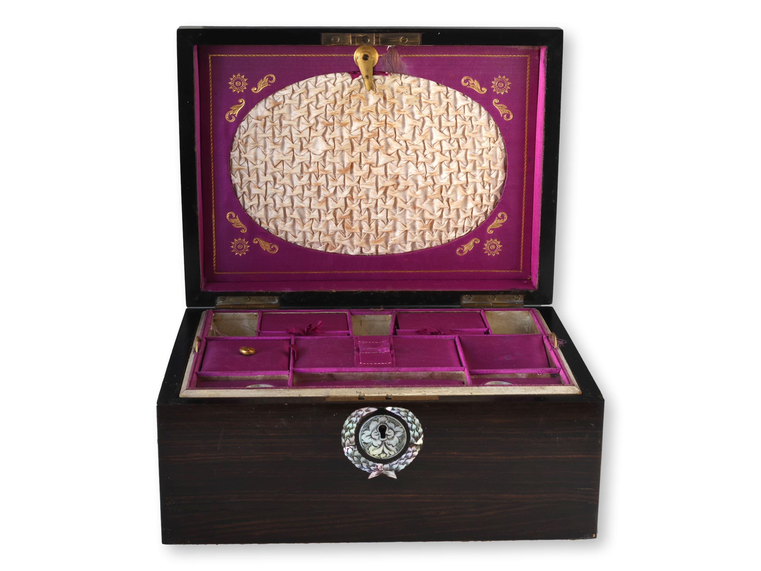 1880 Pearl Inlay Jewelry / Storage Box~P77719180