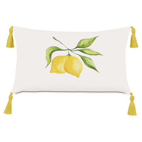 Citrus 13x22 Outdoor Lumbar Pillow, Yellow~P77646562