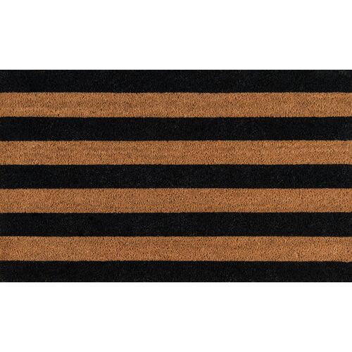 1'6"x2'6" Stripe Doormat, Black~P64570105