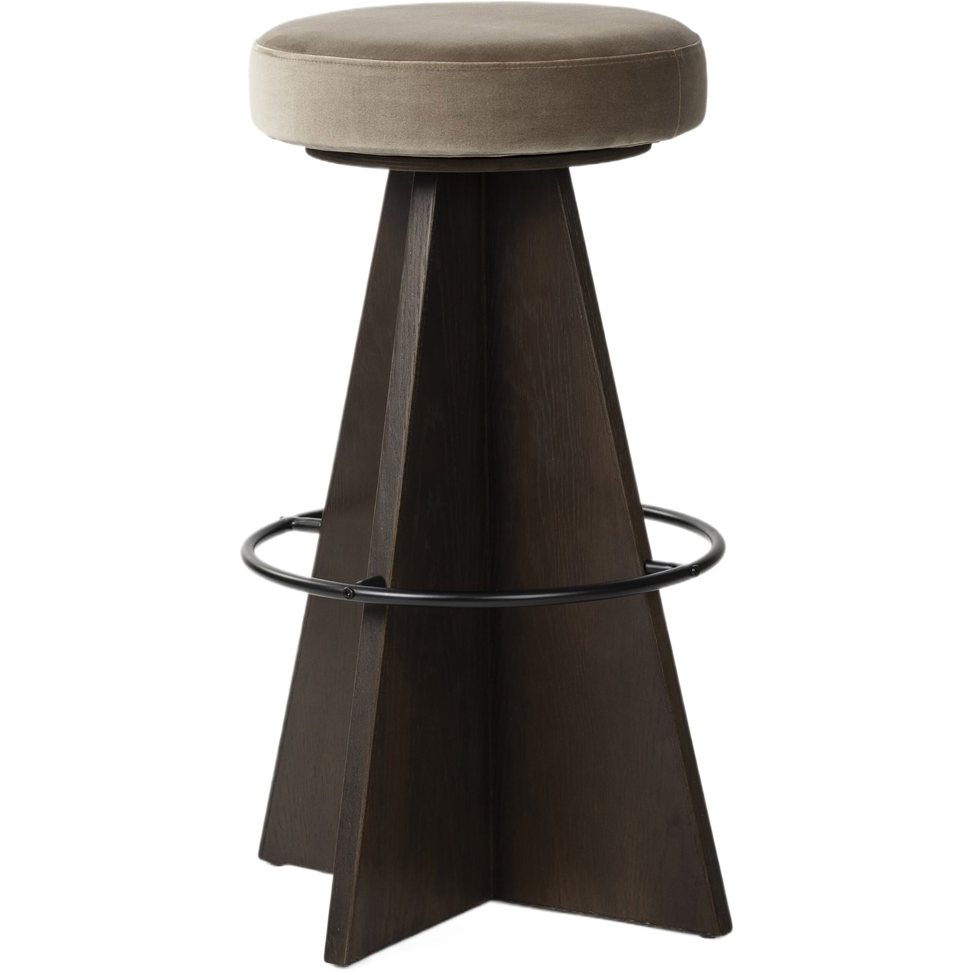 Solmere Swivel Bar Stool, Sapphire Khaki
