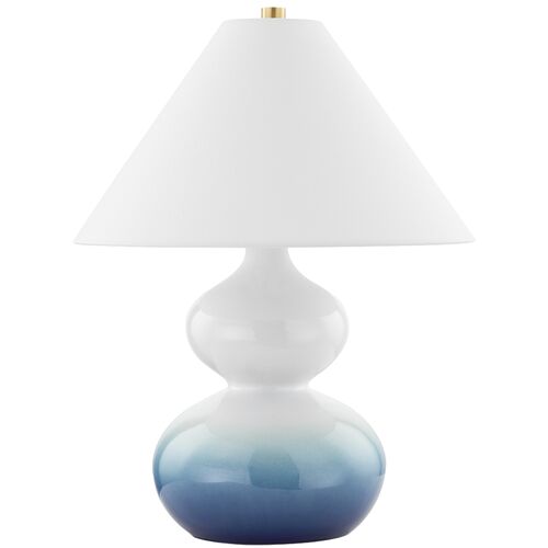 Aimee Table Lamp, Blue Ombre