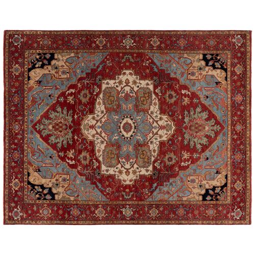Aiden Hand Knotted Rug, Red Aiden Hand Knotted Rug, Red