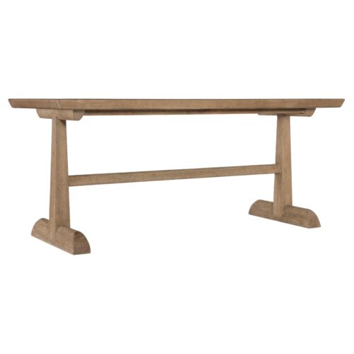 Vineyard Row Travertine Top Friendship Table, Sonoma/Honed Grey Vineyard Row Travertine Top Friendship Table, Sonoma/Honed Grey