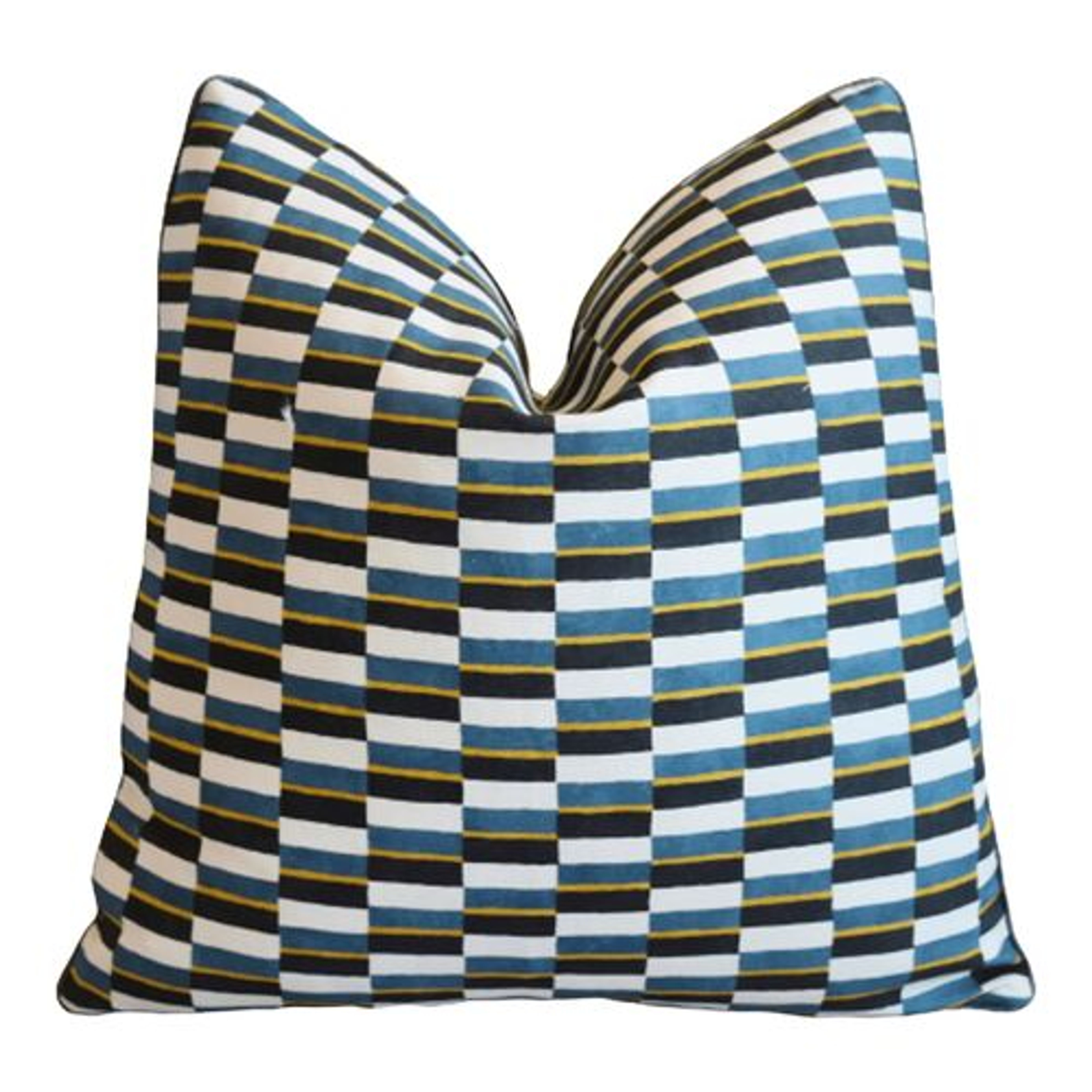 Zak & Fox Geometric Color-Block Pillow~P77650939