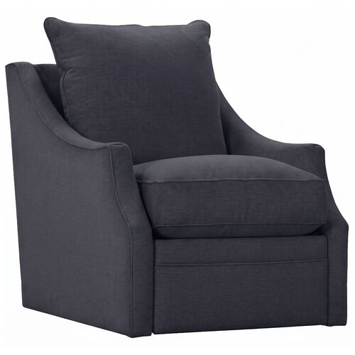 Marlowe Slope Arm Zero Wall Power Swivel Recliner Chair, Performance Linen-Blend Marlowe Slope Arm Zero Wall Power Swivel Recliner Chair, Performance Linen-Blend