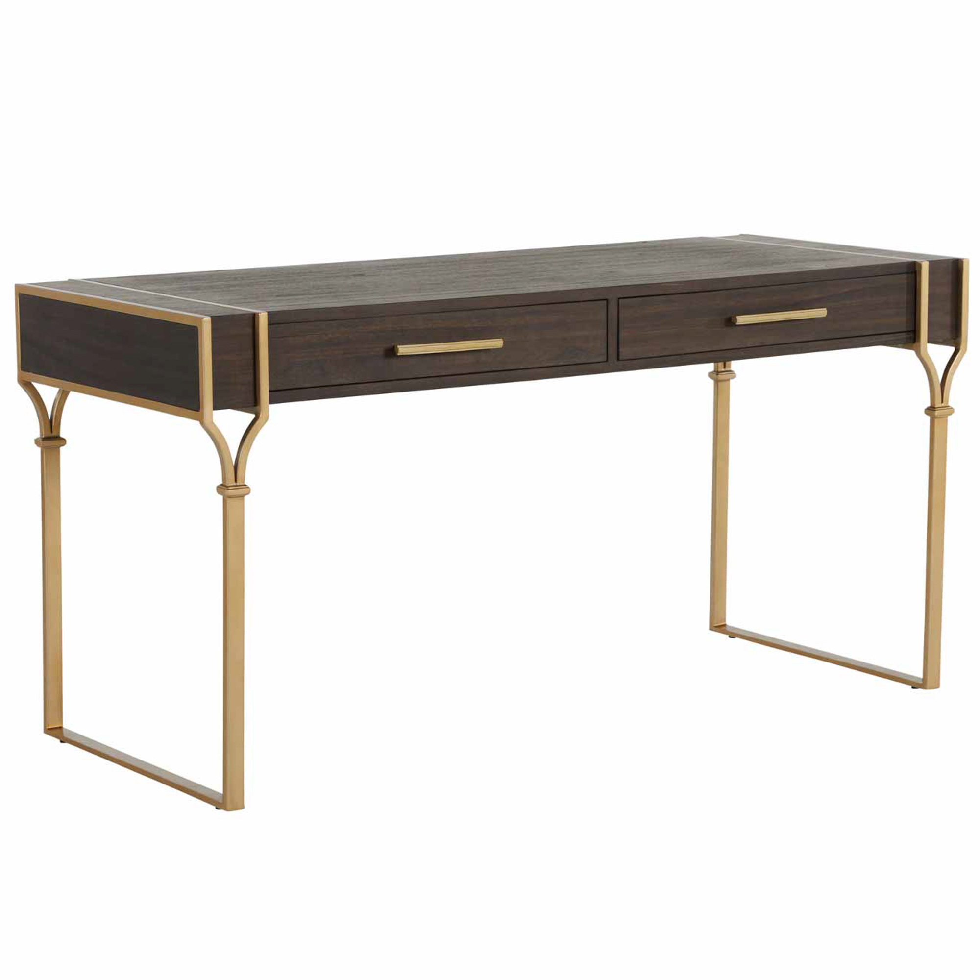 Salvador 2-Drawer Desk, Brown