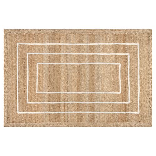 Elemore Geometric Jute Area Rug