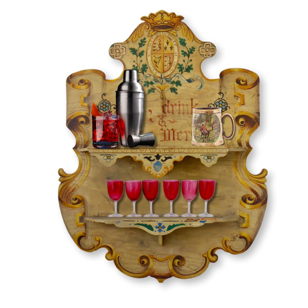 Whimsical Movie Set Bar Back Wall Shelf~P77687558
