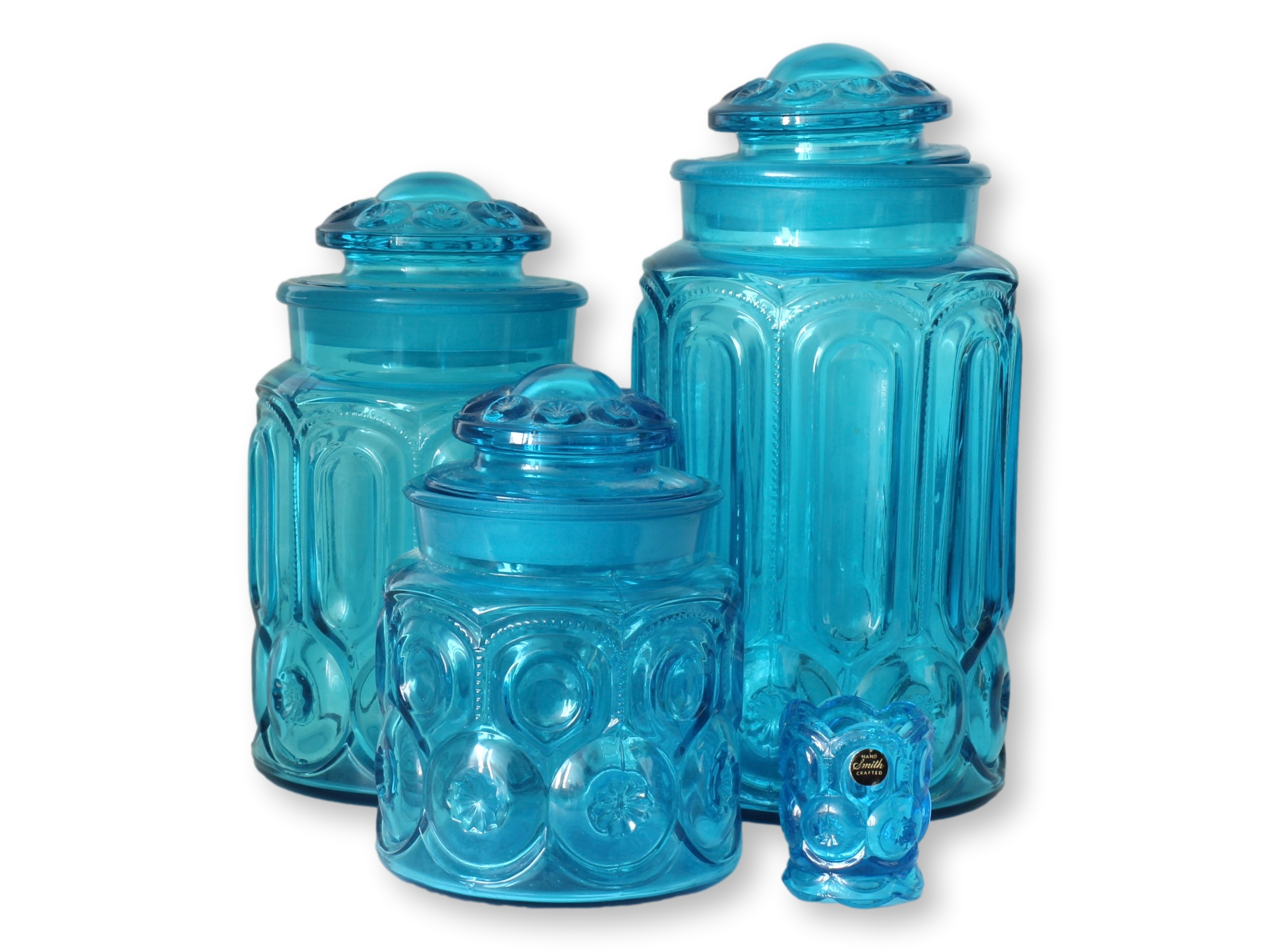 Midcentury Glass Canisters, 4 pcs~P77697557