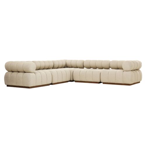 Jessie Outdoor 5-Piece Sectional