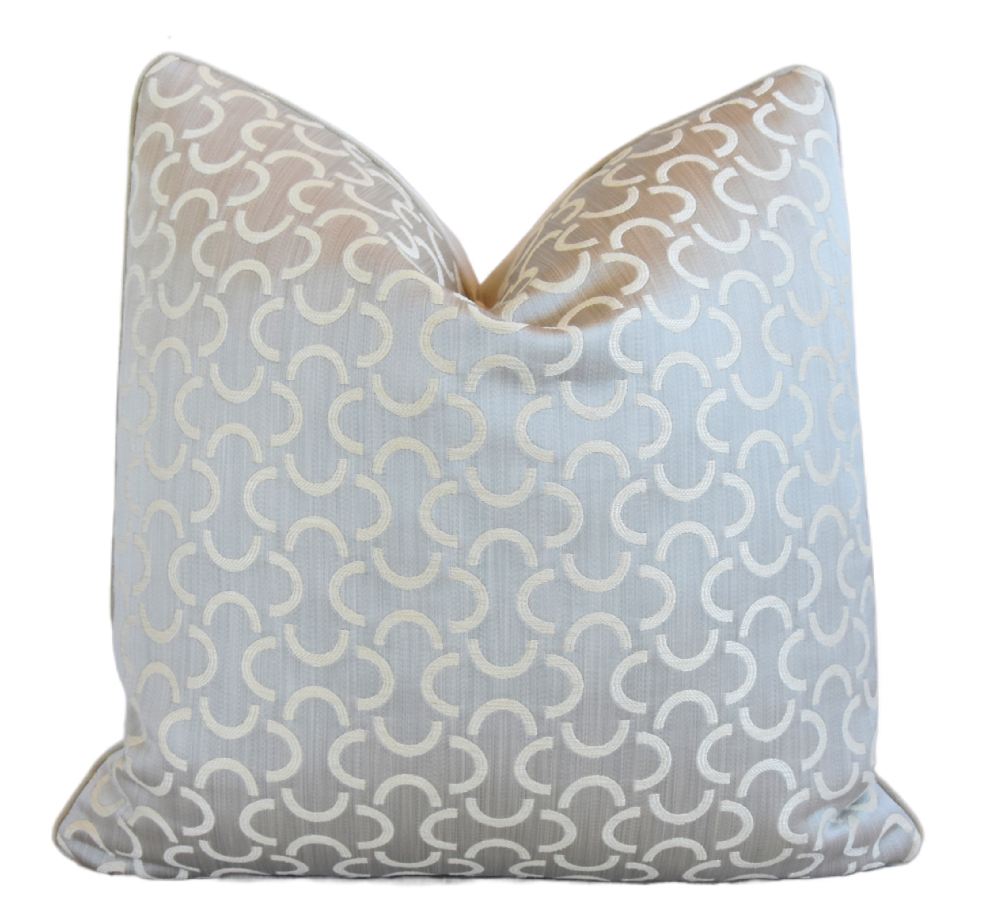 Geometric Modern Jacquard Mélange Pillow~P77666067