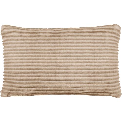 Candy Faux Fur Lumbar Pillow, Tan Candy Faux Fur Lumbar Pillow, Tan