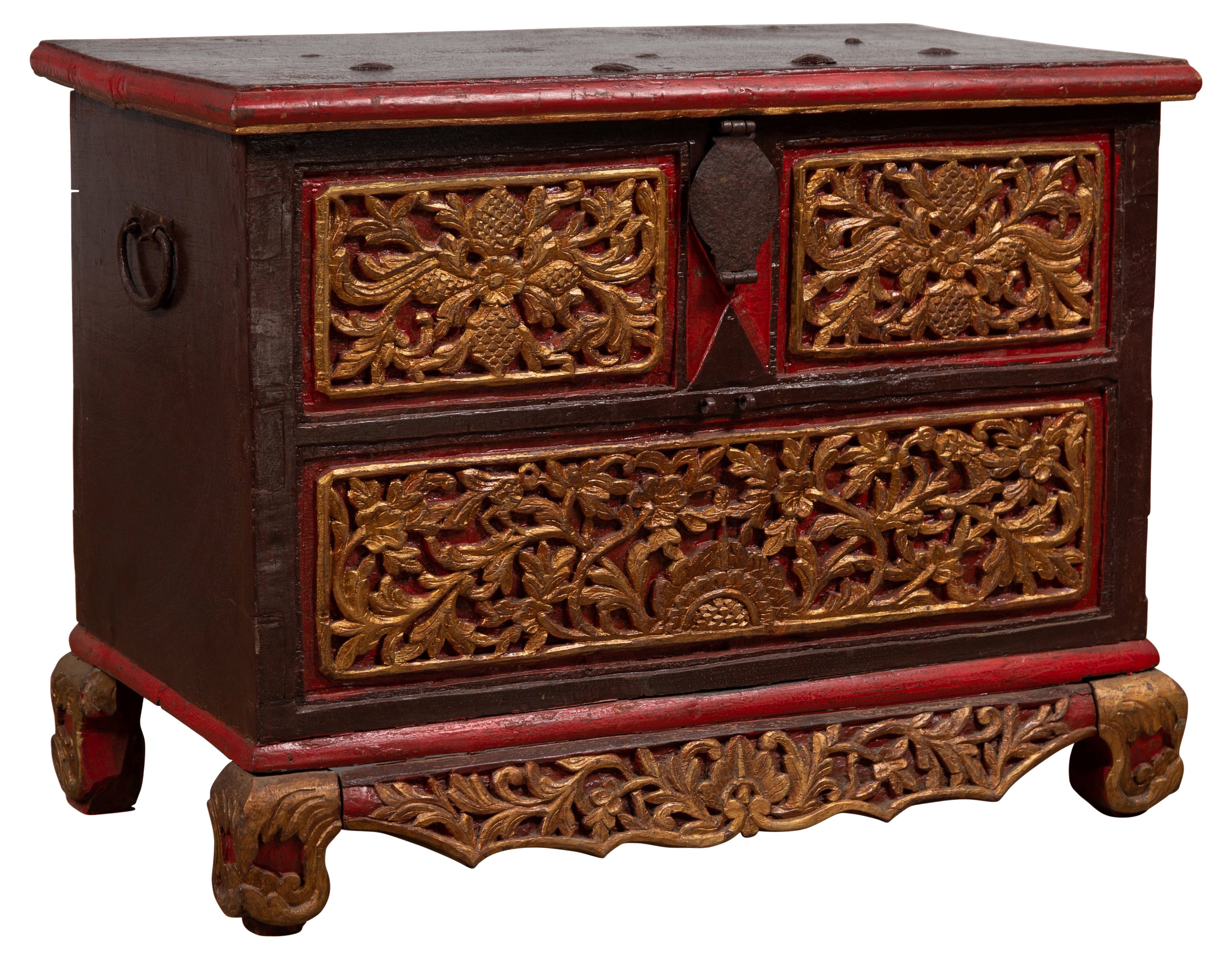 Madura Hand Carved Wood Blanket Chest~P77555548