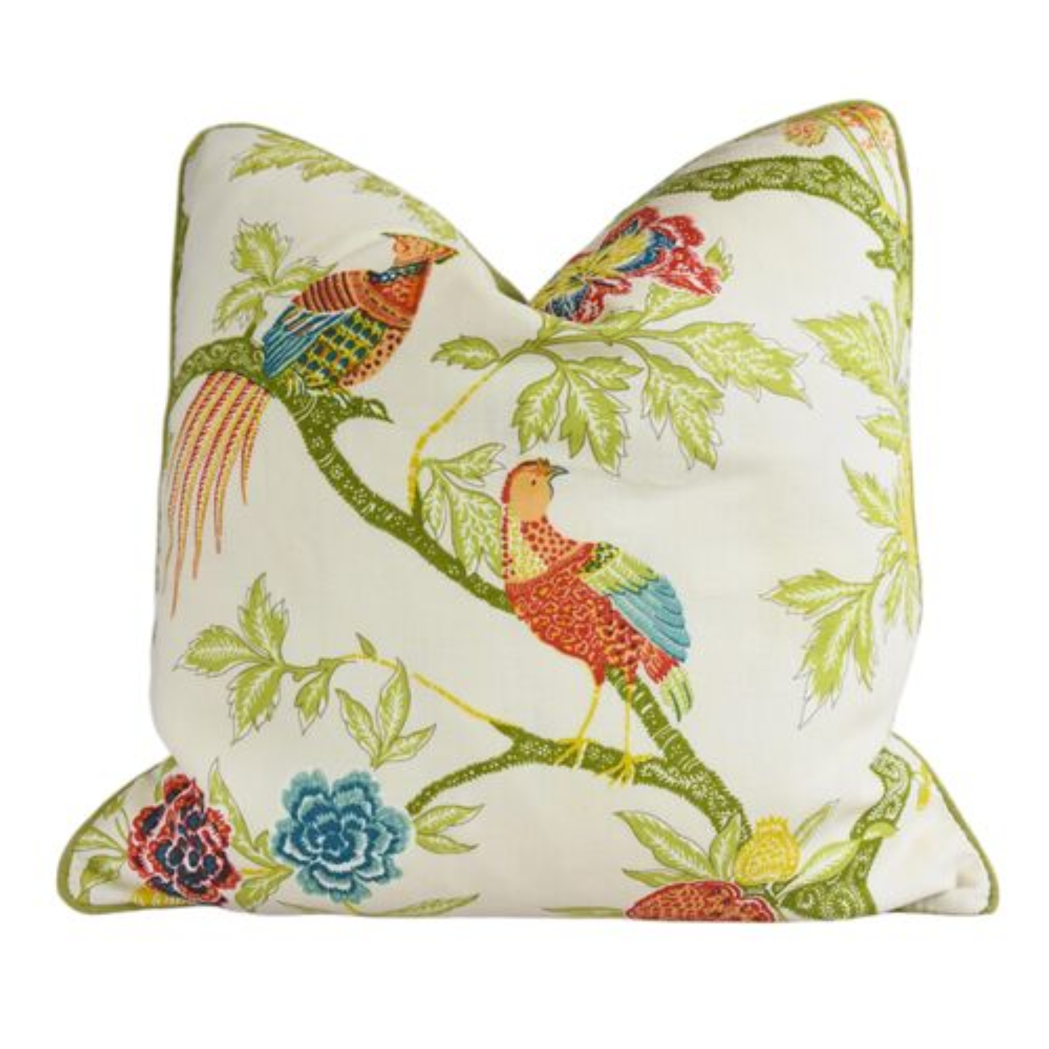 Schumacher Chinoiserie Linen Pillow~P77739221