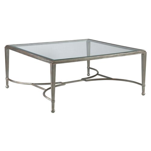Sangiovese Square Coffee Table, Argento Silver~P77443251