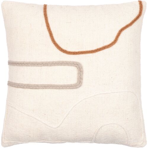 Philip Pillow, Cream/Gray/Burnt Orange