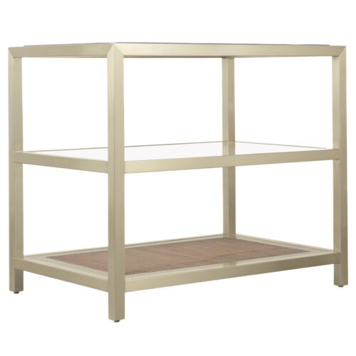 Melange Raising Cane End Table, Silver