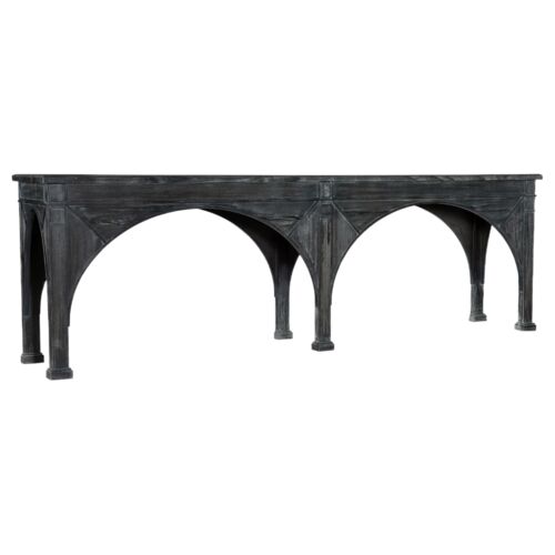 Melange Thunber Pine Sofa Console, Gray