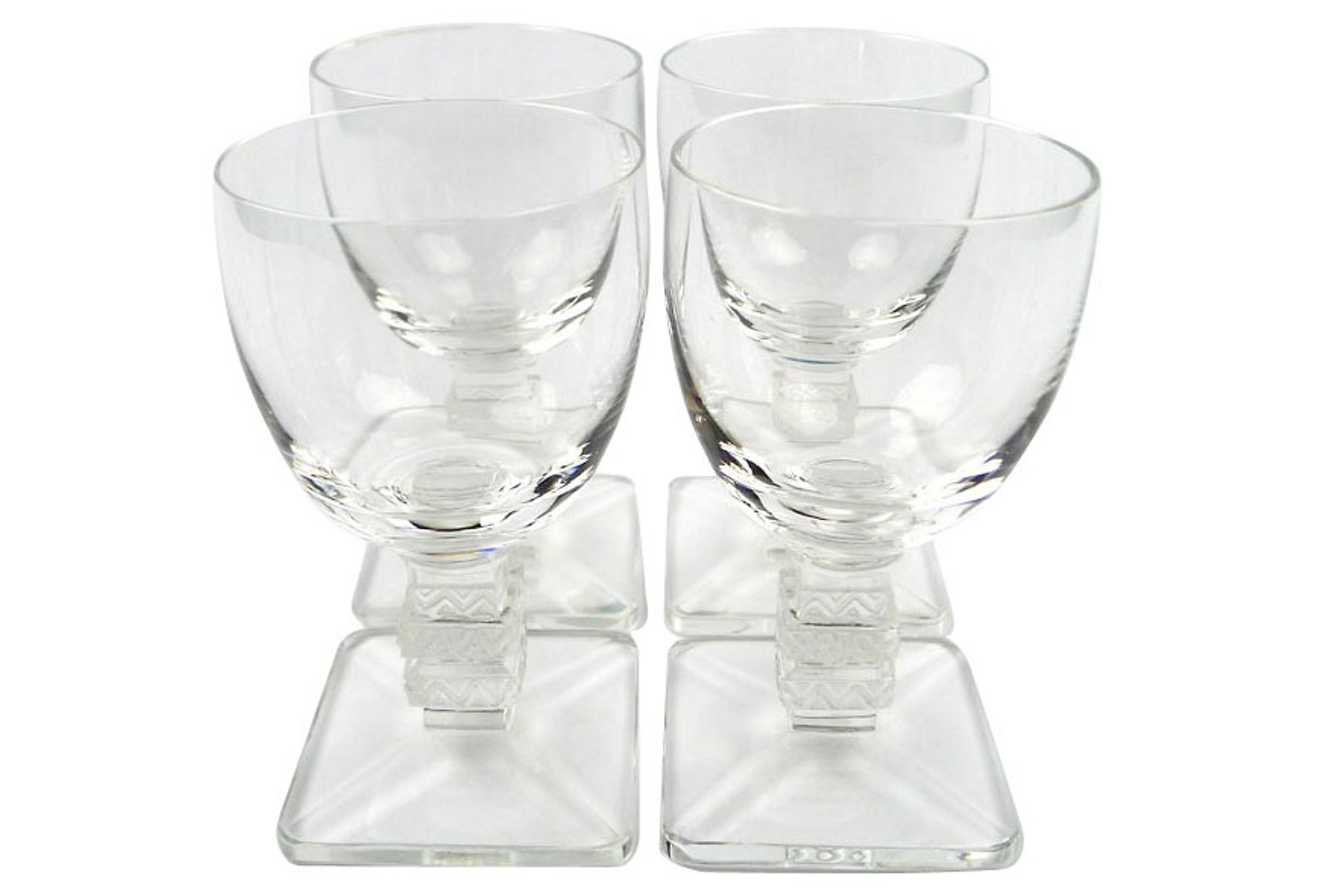 Lalique French Art Deco Crystal Glasses~P77096984