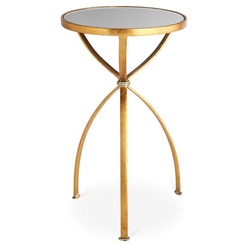 London Mirrored Side Table, Gold~P77035322