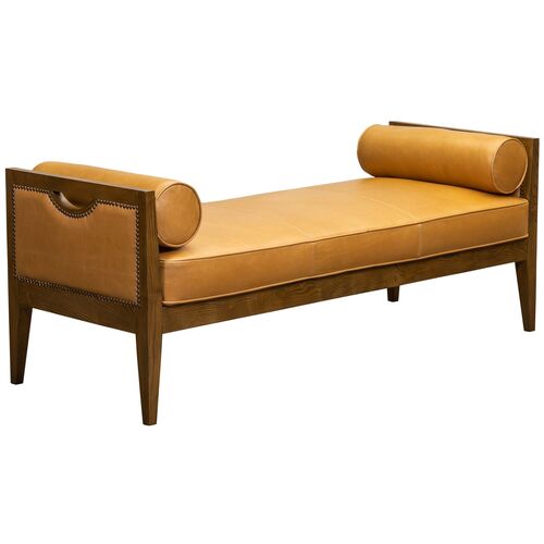 Hartford Leather Bench