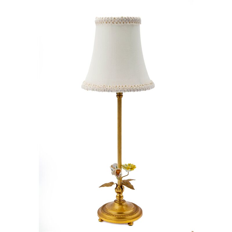 Italian Bedside Candlestick Lamp