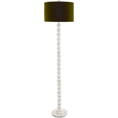 Emar Distressed Resin Spindle Floor Lamp Emar Distressed Resin Spindle Floor Lamp