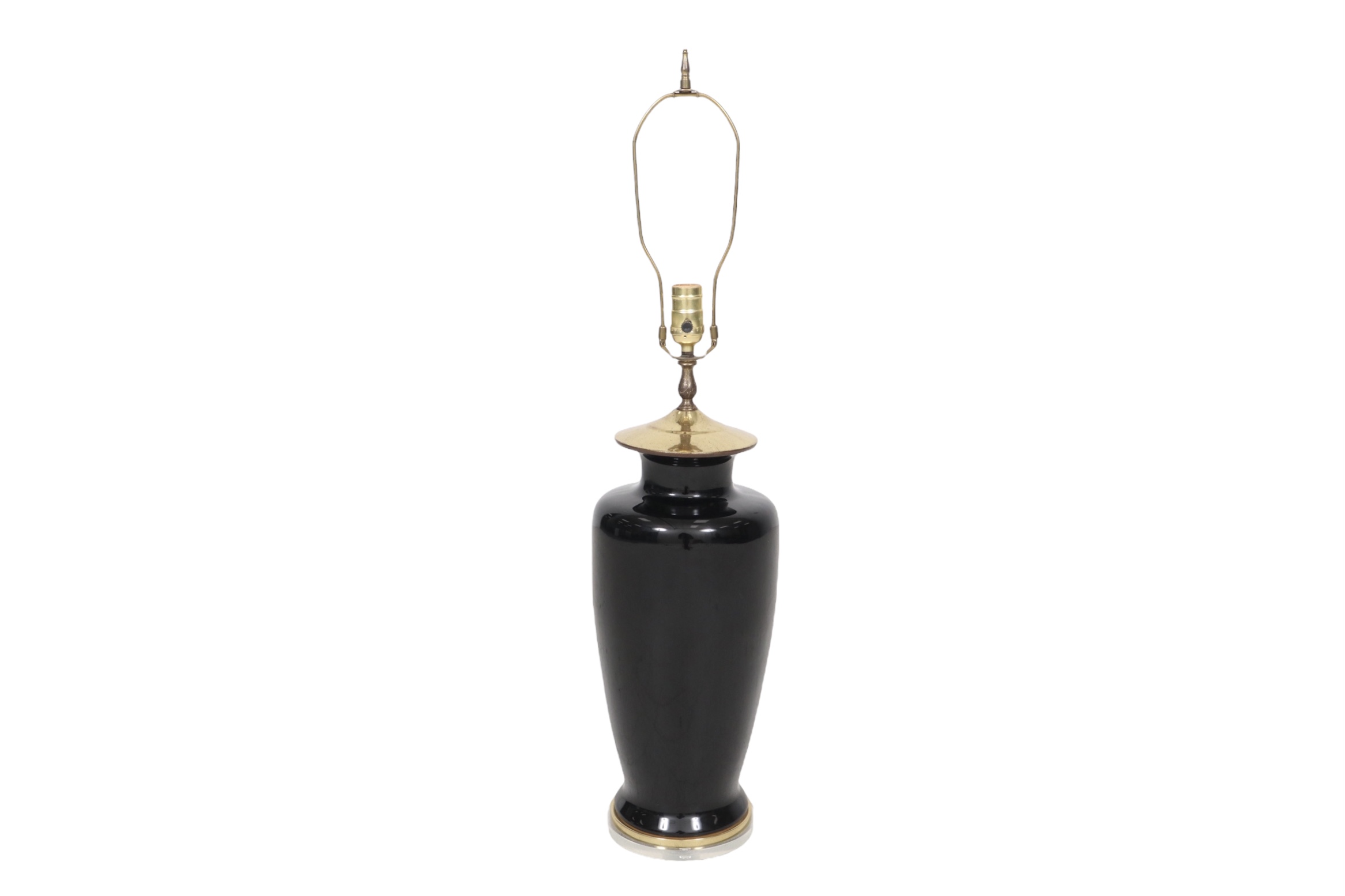 Black Hollywood Regency Table Lamp~P77662191