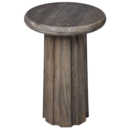 Cremini Side Table, Gray Wash Cremini Side Table, Gray Wash