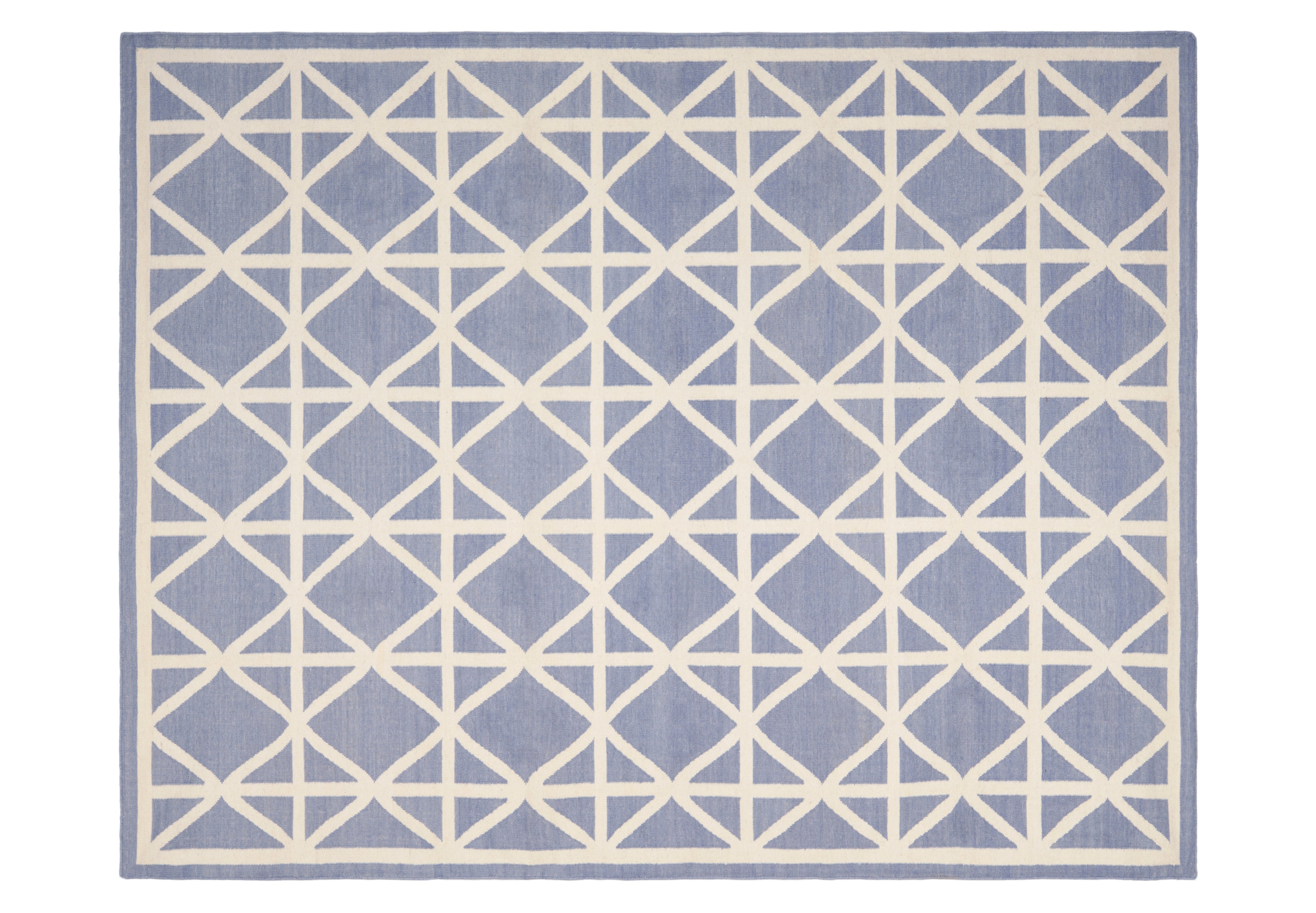 Elma Dhurrie Rug, Purple/Ivory One Kings Lane